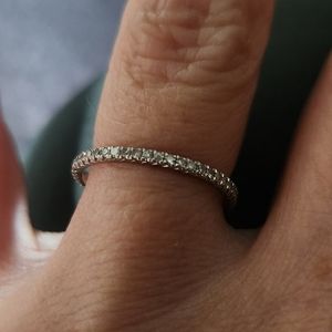 Genuine diamond eternity band